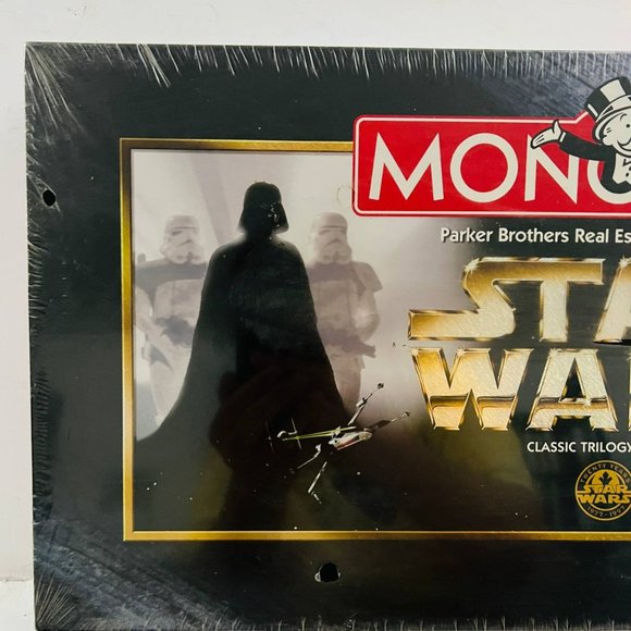 Vintage Monopoly Star Wars Classic‎ Trilogy Edition Board Game 1997 Hasbro New - Picture 2 of 10
